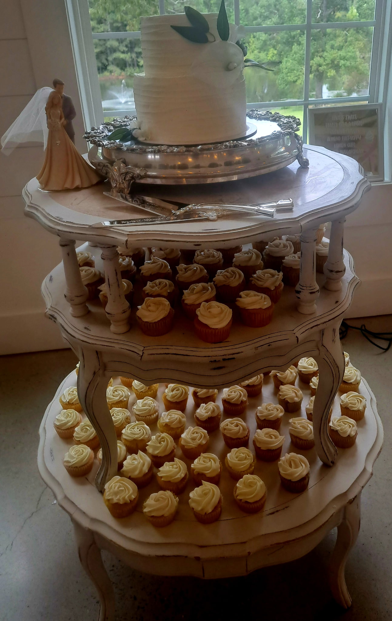 A custom wedding cake from Twisted Whisk